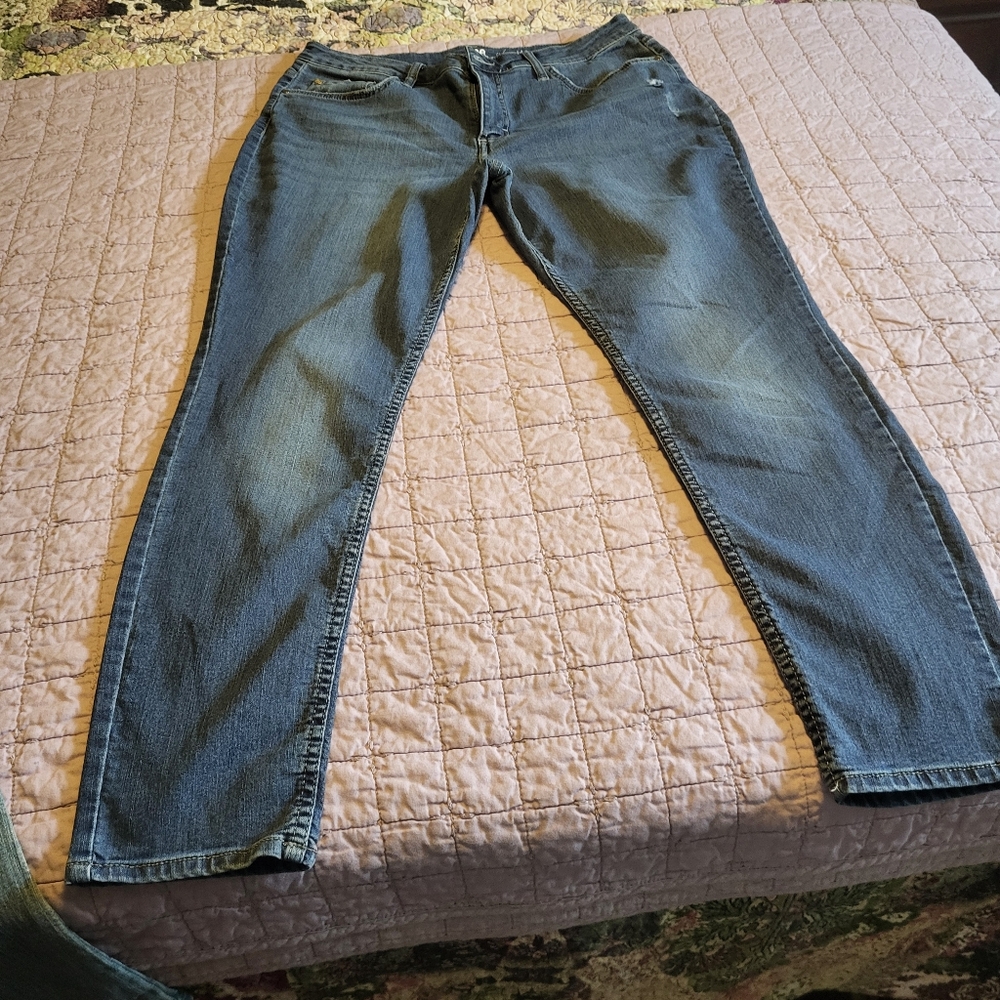 Lee rider jeans midrise skinny size 18